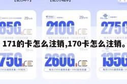 171的卡怎么注销,170卡怎么注销。