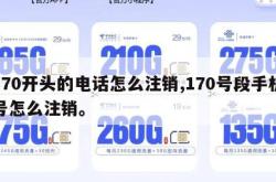 170开头的电话怎么注销,170号段手机号怎么注销。
