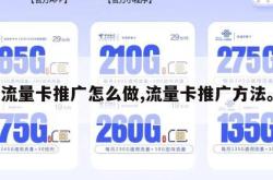 流量卡推广怎么做,流量卡推广方法。