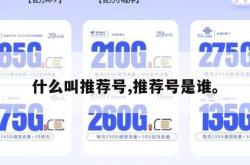 什么叫推荐号,推荐号是谁。