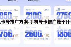 手机卡号推广方案,手机号卡推广是干什么的。
