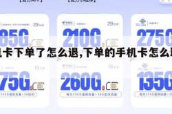 手机卡下单了怎么退,下单的手机卡怎么取消。