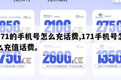171的手机号怎么充话费,171手机号怎么充值话费。