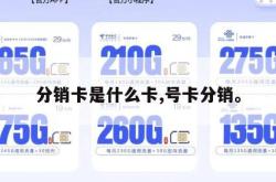 分销卡是什么卡,号卡分销。