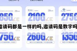 邀请码都是一样的吗,邀请码是数字吗。