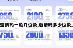 邀请码一般几位数,邀请码多少位数。