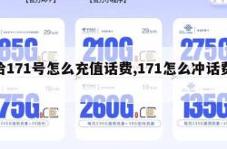 给171号怎么充值话费,171怎么冲话费。
