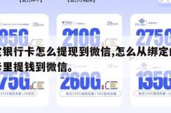 绑定银行卡怎么提现到微信,怎么从绑定的银行卡里提钱到微信。