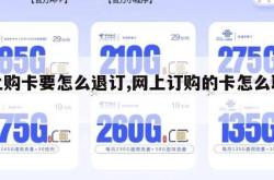网上购卡要怎么退订,网上订购的卡怎么取消。