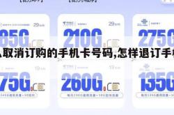 怎么取消订购的手机卡号码,怎样退订手机卡。