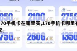 170手机卡在哪里买,170手机卡哪里有卖。