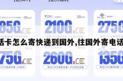 电话卡怎么寄快递到国外,往国外寄电话卡。