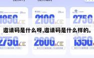 邀请码是什么呀,邀请码是什么样的。