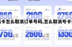 电话卡怎么取消订单号码,怎么取消号卡订单号。