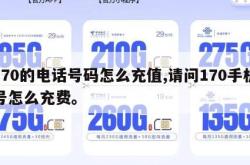 170的电话号码怎么充值,请问170手机号怎么充费。