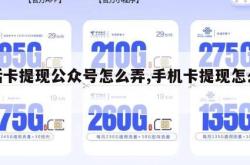 电话卡提现公众号怎么弄,手机卡提现怎么操作。