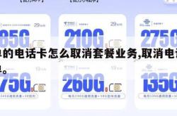 下单的电话卡怎么取消套餐业务,取消电话卡订单。