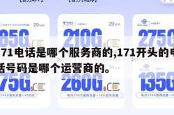 171电话是哪个服务商的,171开头的电话号码是哪个运营商的。