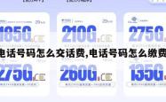 电话号码怎么交话费,电话号码怎么缴费。