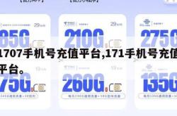 1707手机号充值平台,171手机号充值平台。