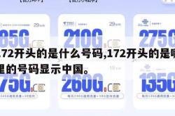 172开头的是什么号码,172开头的是哪里的号码显示中国。