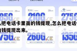 怎么把电话卡里面的钱提现,怎么把电话卡里面的钱提现出来。